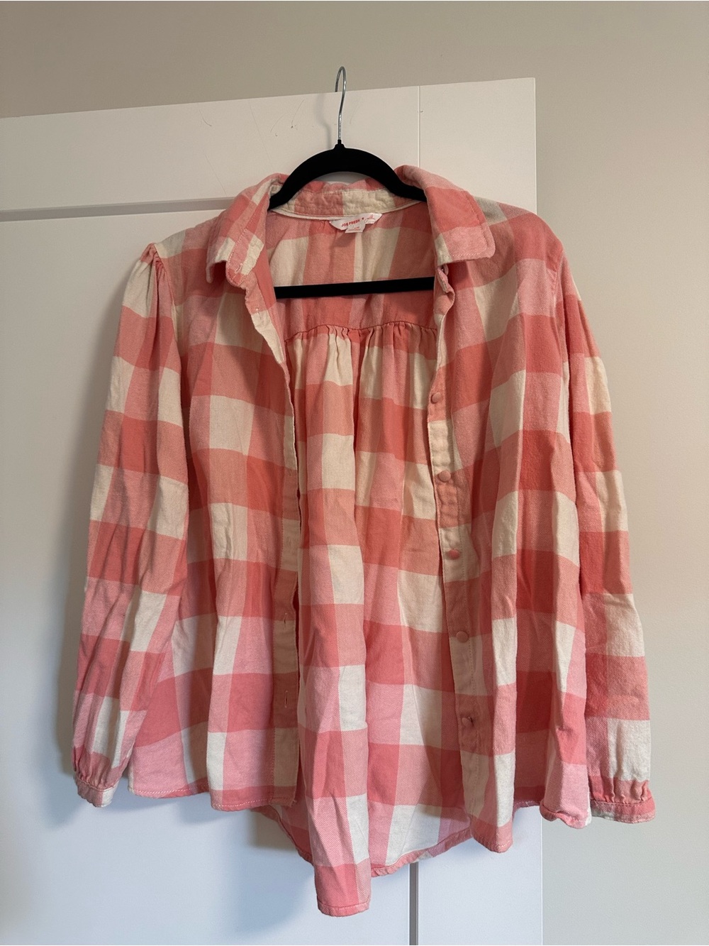 Joe Fresh Jillian Harris collab-Pink Plaid Button-Front Shirt Top